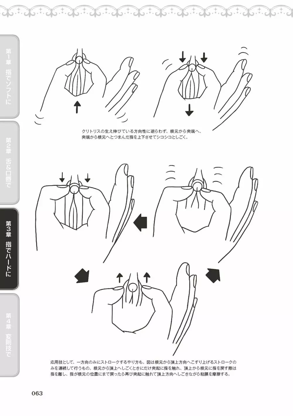 陰核愛撫・クリイキ完全マニュアル イラスト版……らぶクリ！ Page.65