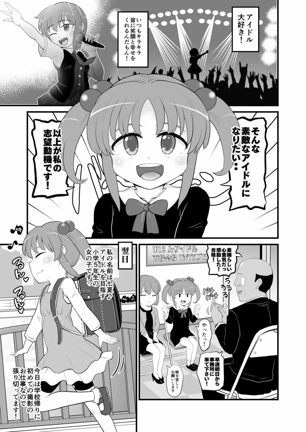 Jrアイドルの女児を騙してオナホにしてみた Page.2