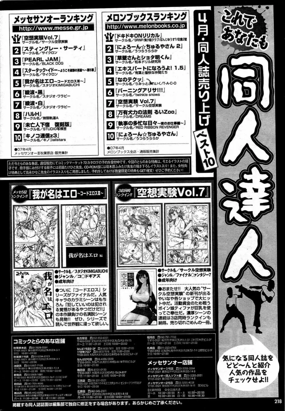 COMIC プルメロ 2007年08月号 vol.08 Page.216