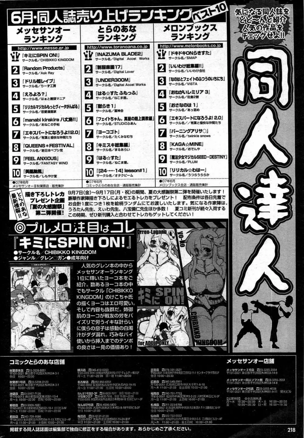 COMIC プルメロ 2007年10月号 vol.10 Page.217