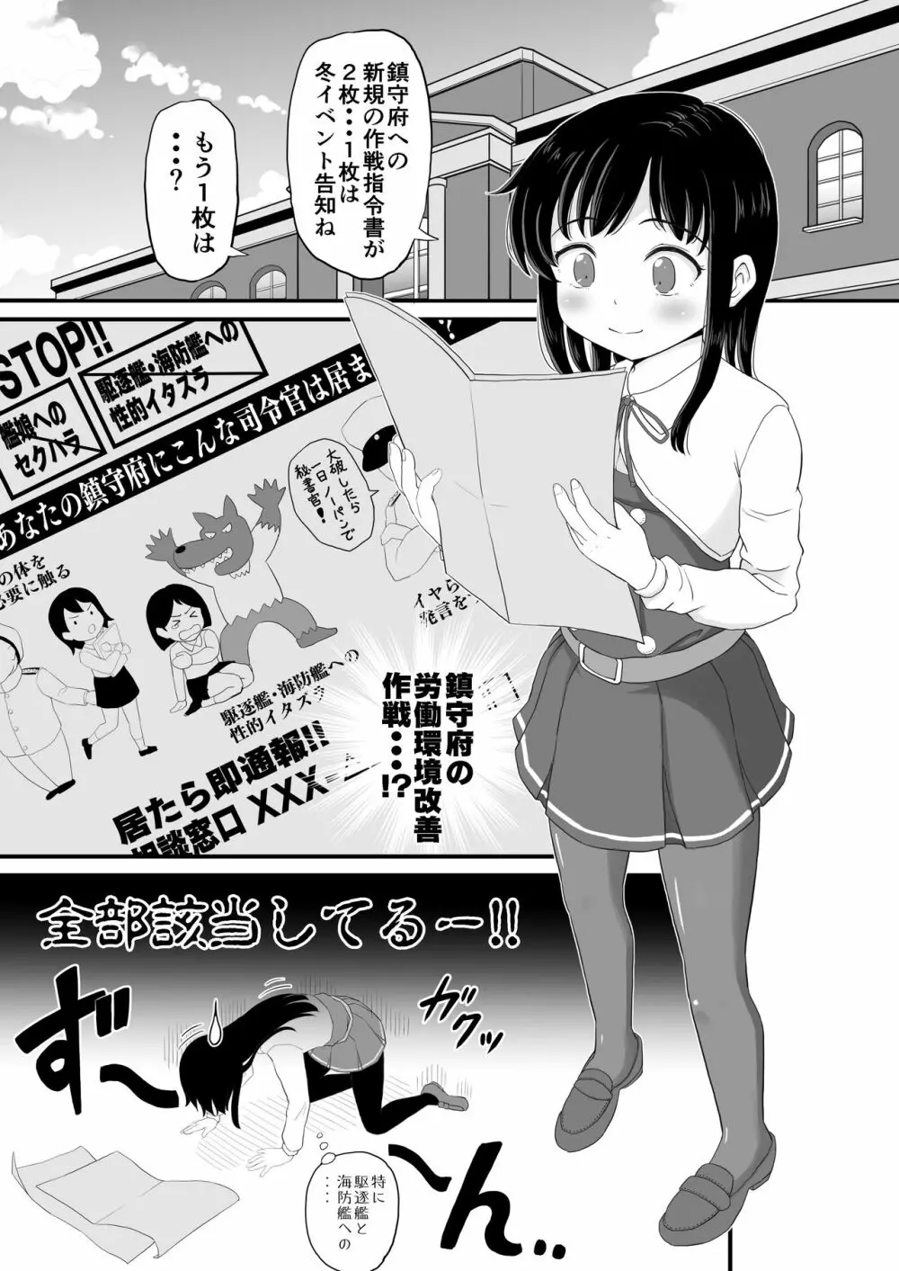 絶対に負けない朝潮ちゃん Page.3