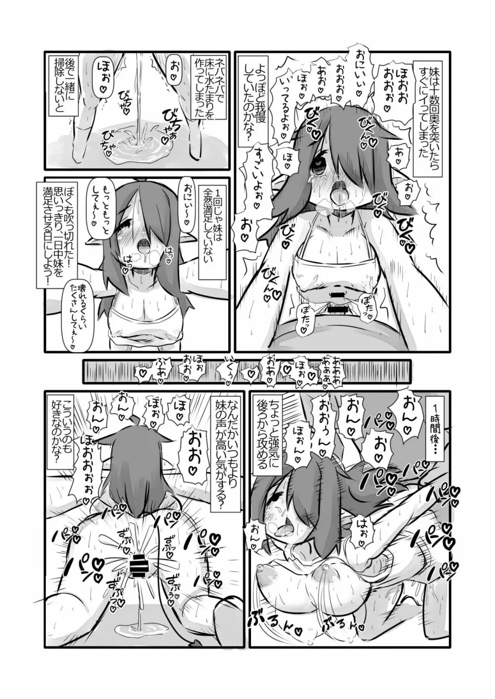 発情した巨乳妹サキュバスに襲われたけど兄として頑張る話 Page.22