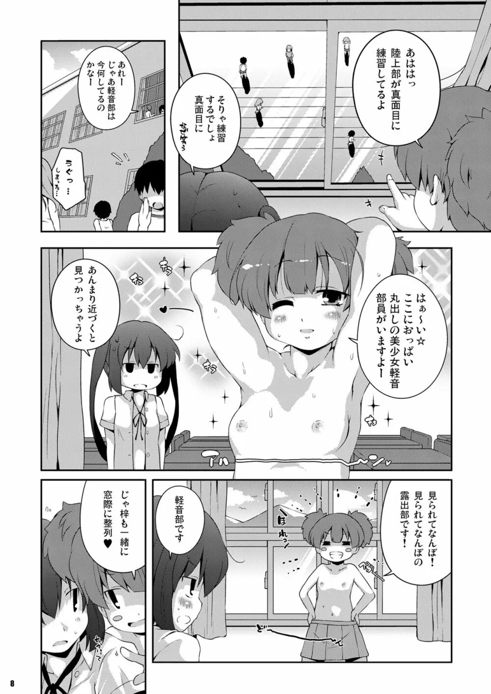 ろしゅつｘけいおん Page.8