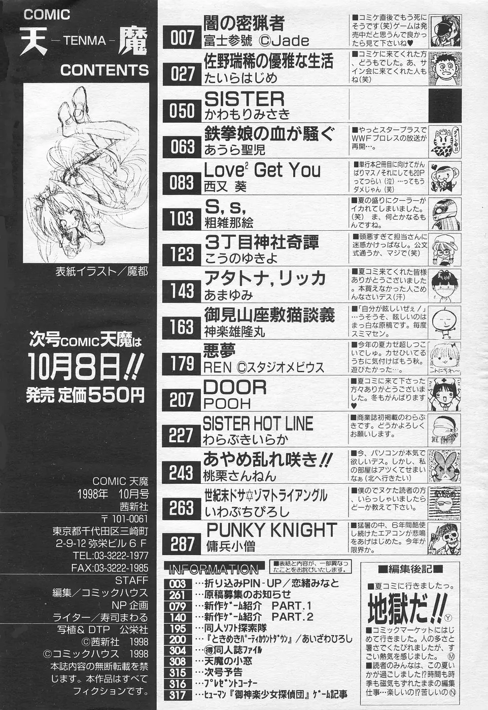 COMIC 天魔 1998年10月号 Page.309