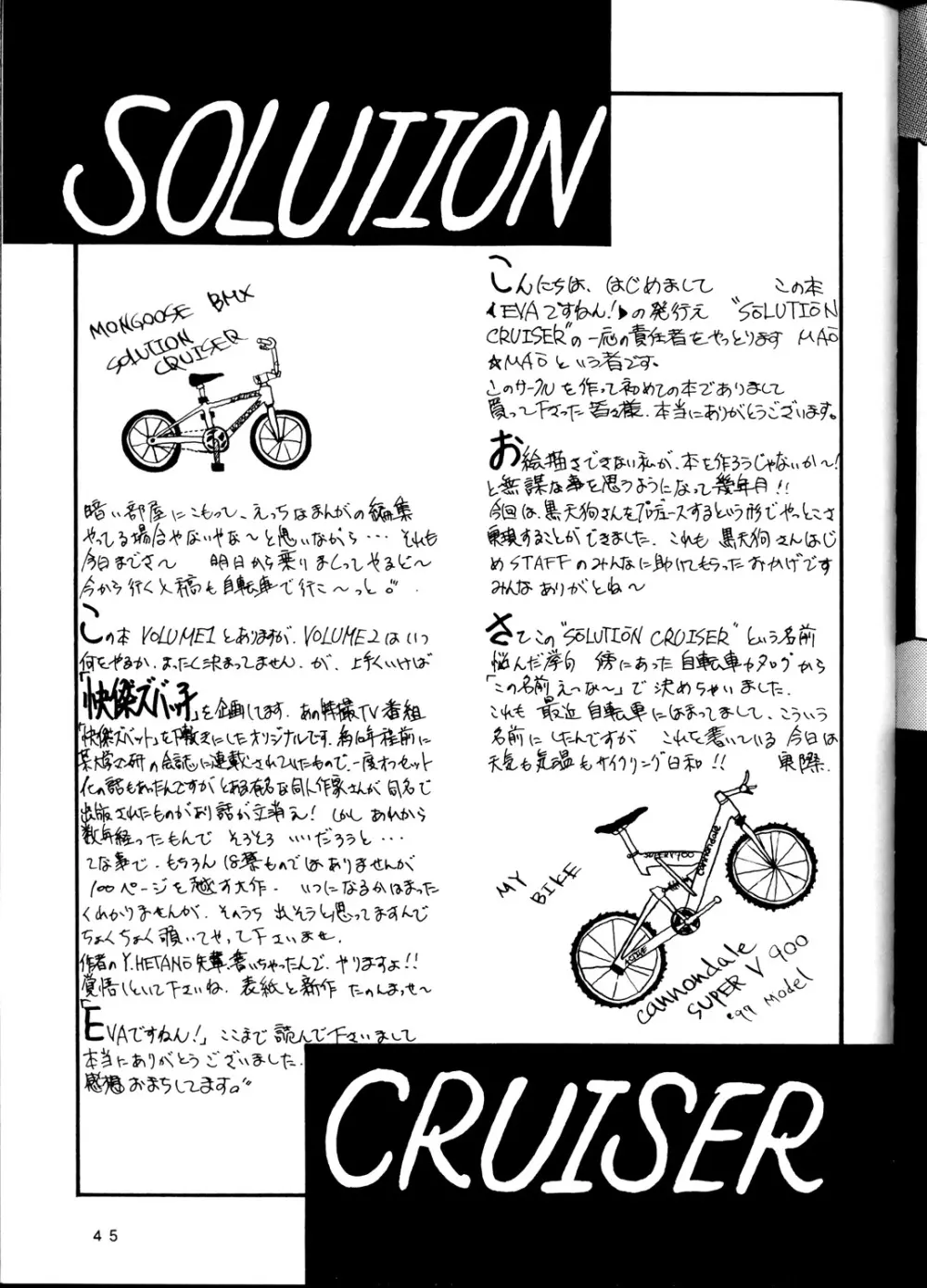 EVAですねん！ SOLUTION CRUISER VOLUME. 1 Page.44