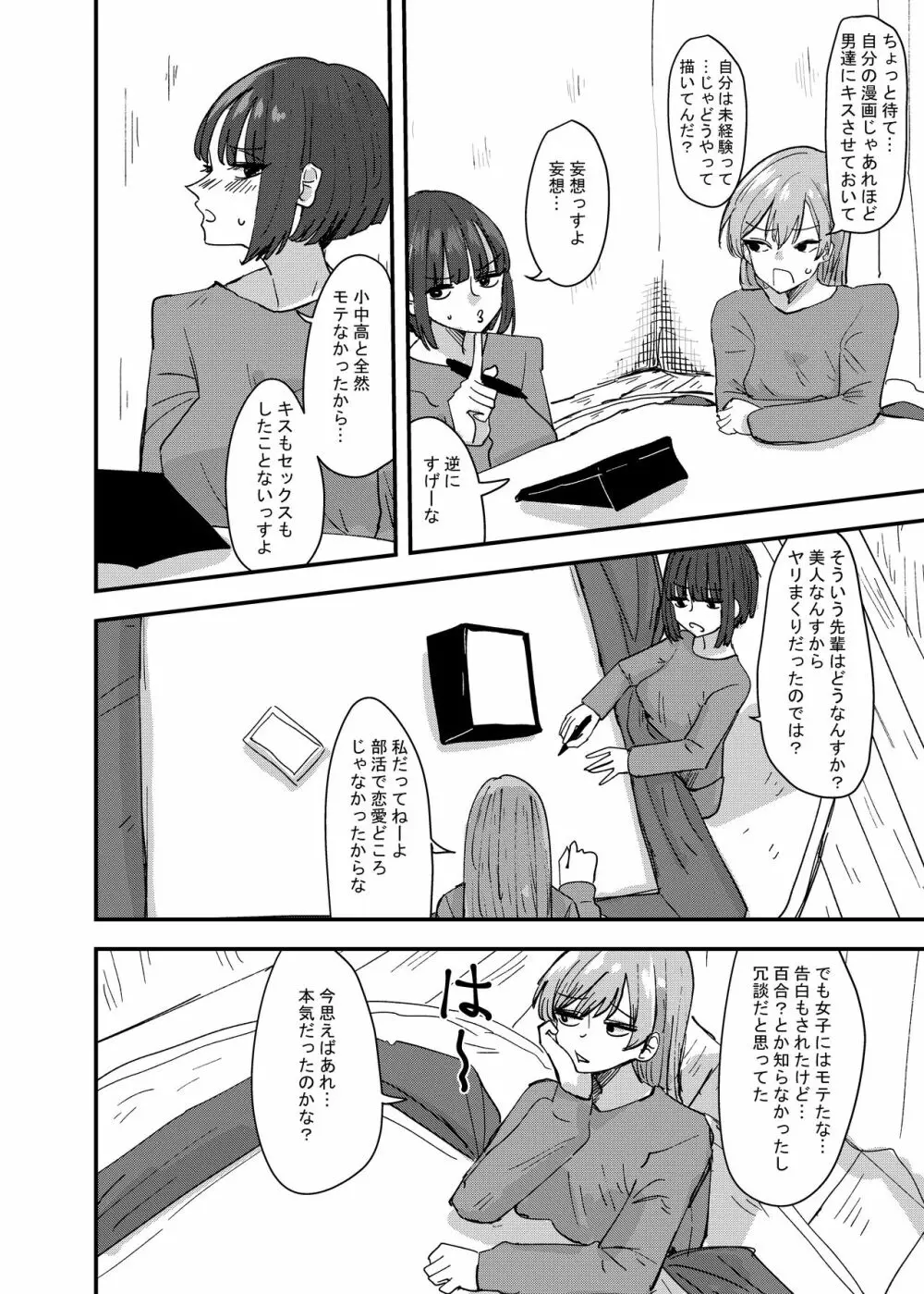 大学の先輩とノリでキスしてたらその日の内に一線超えちゃった話 Page.6