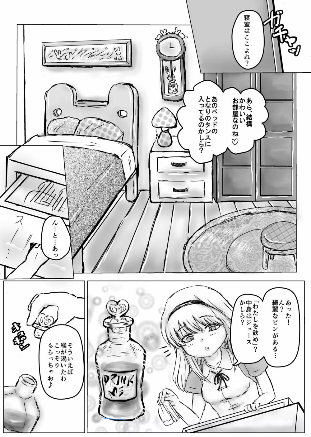 ふたなりアリスと白兎お兄さんのある昼下がりの出来事 Page.5