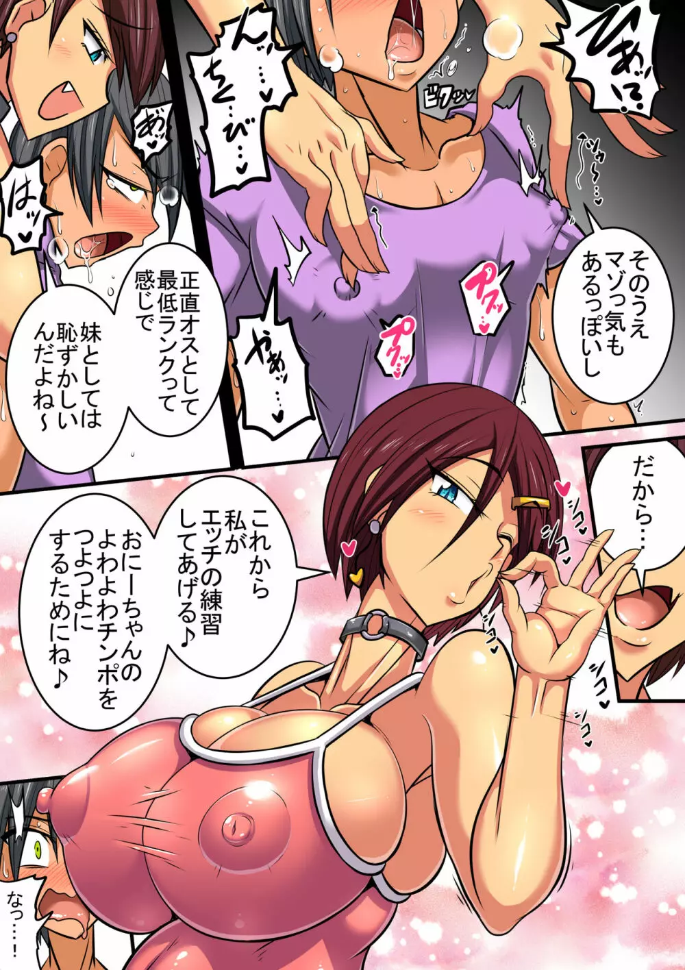 長身で巨乳な義妹によるおち●ちん強化訓練! Page.7