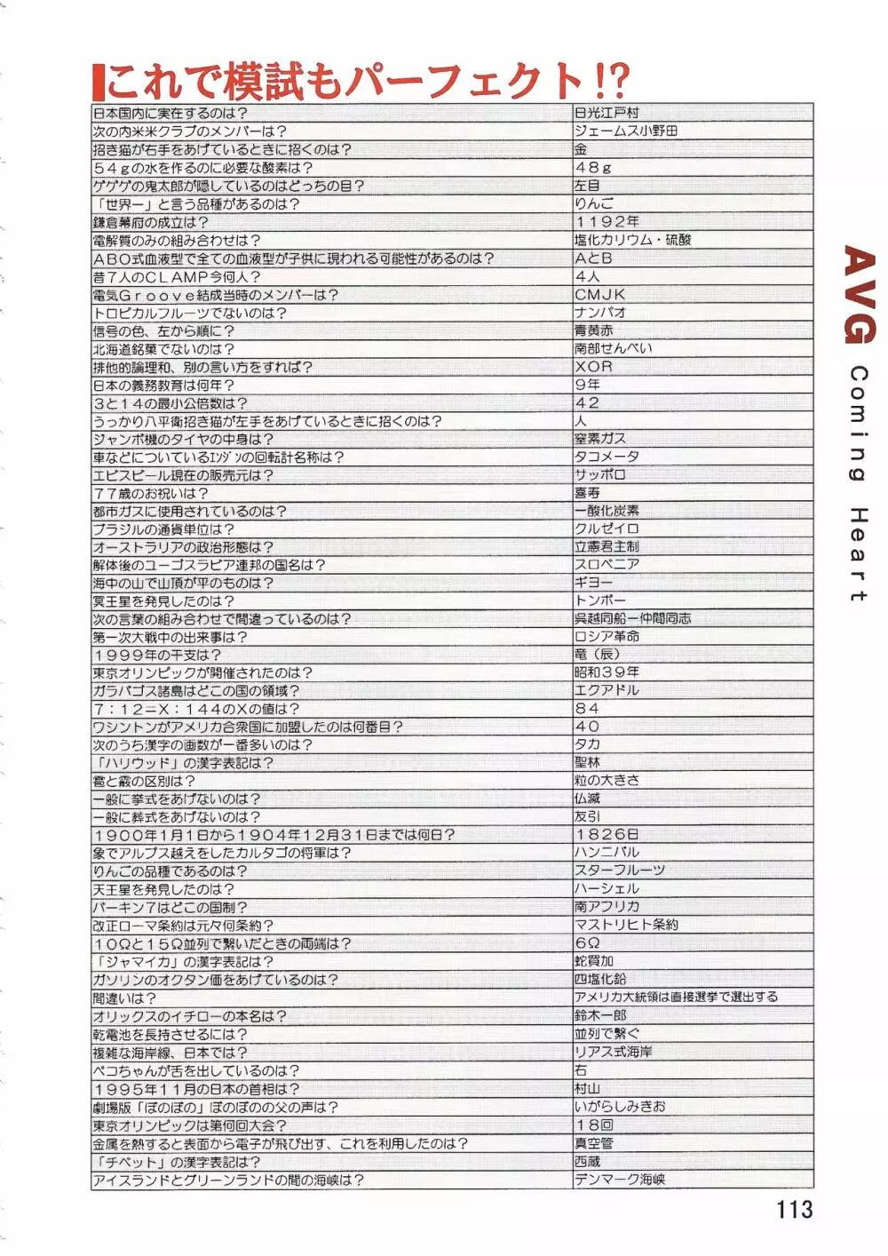 パソコン美少女ソフト攻略データブック 攻略王2 Page.113