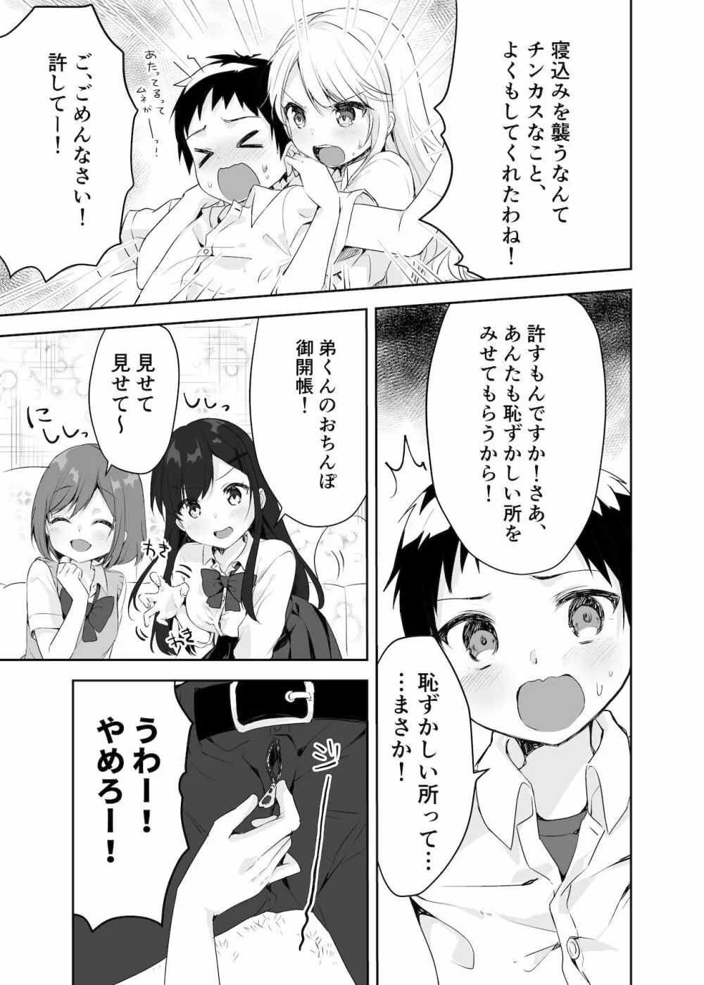 僕のお姉ちゃんと友達を眠らせて襲ってみたら返り討ちにあった Page.10