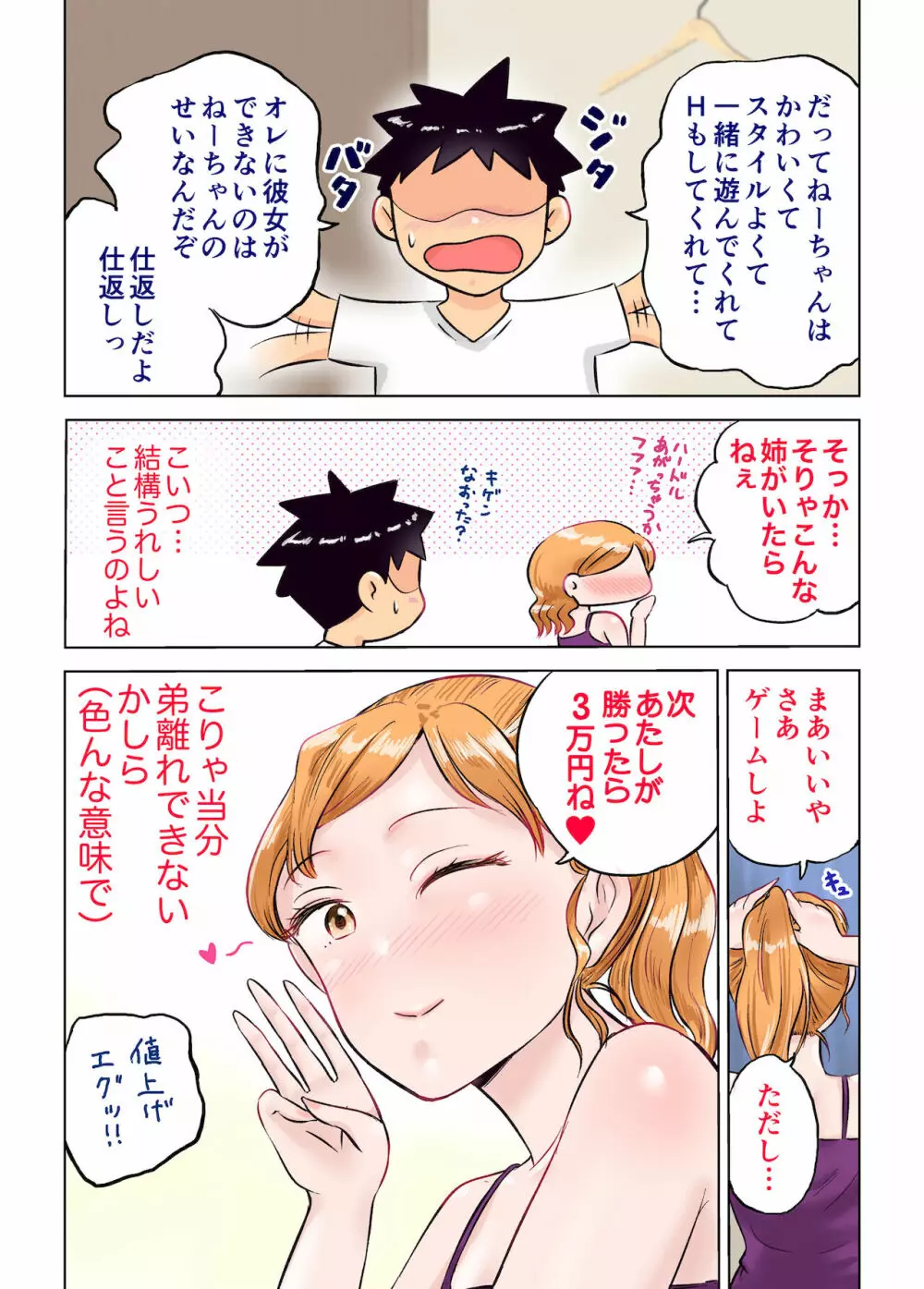 姉ちゃんとゲーム対決でエッチなお願いしてみた Page.49