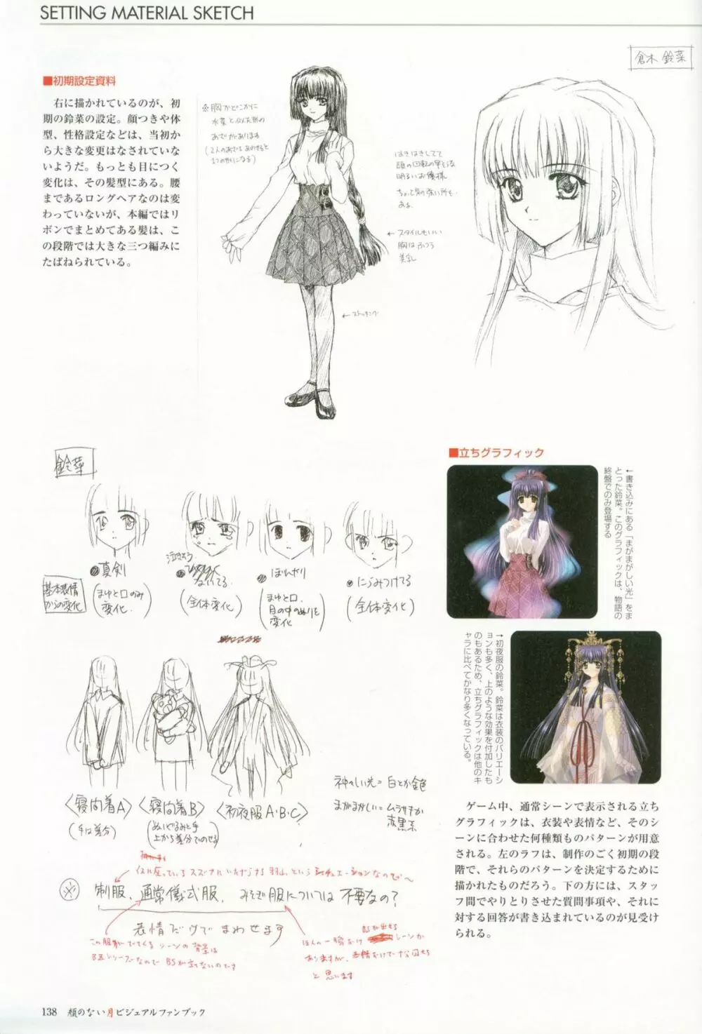 Kao no Nai Tsuki Visual Fanbook Page.139