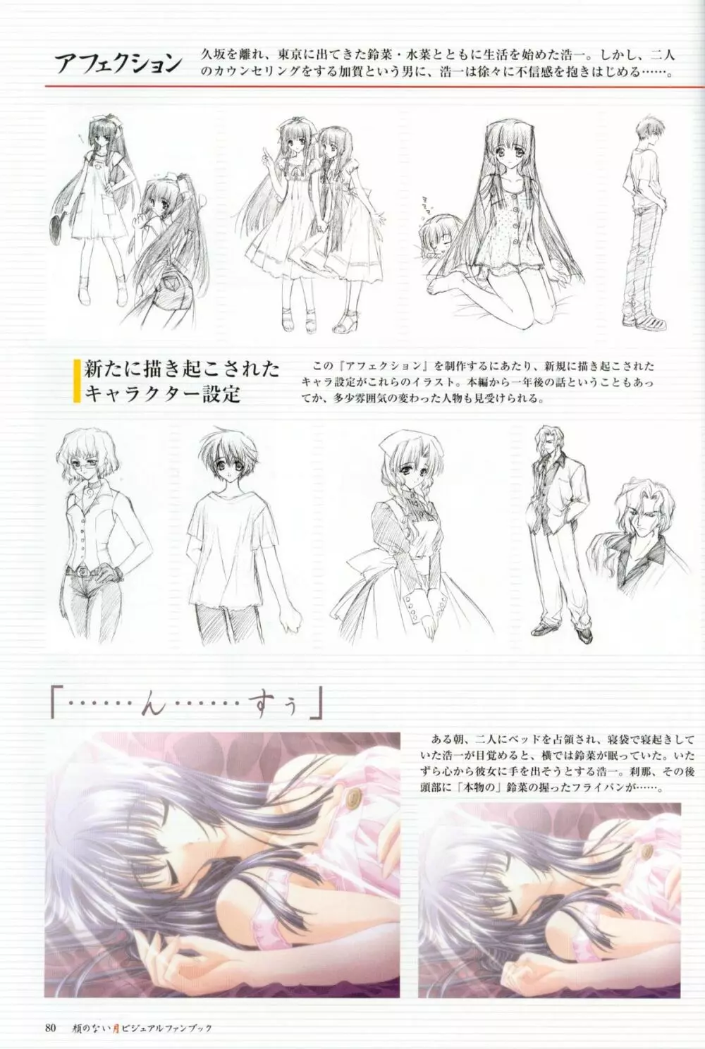 Kao no Nai Tsuki Visual Fanbook Page.81