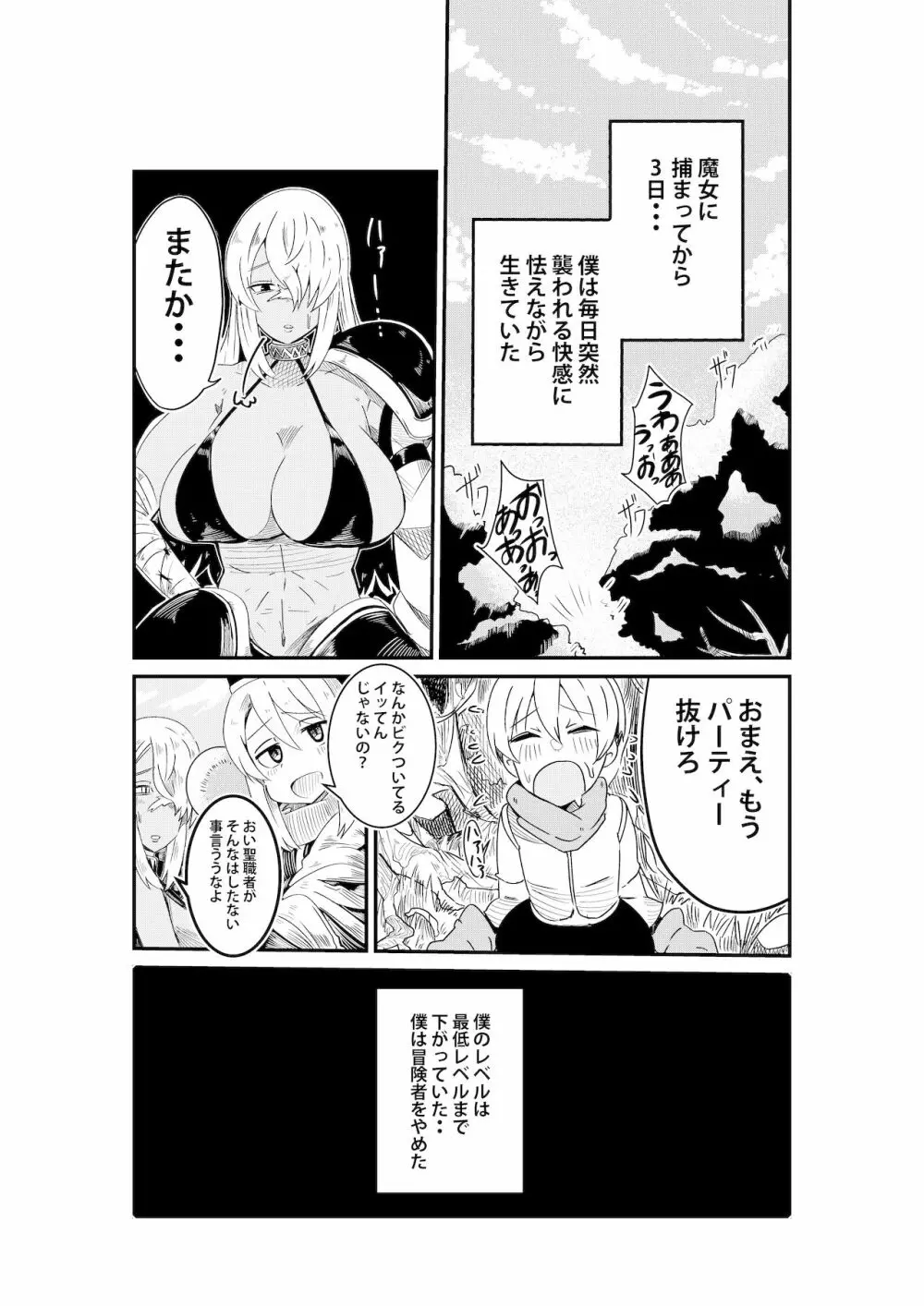 パーティーに雇った魔女が強すぎてチンコと人生を奪われた Page.14