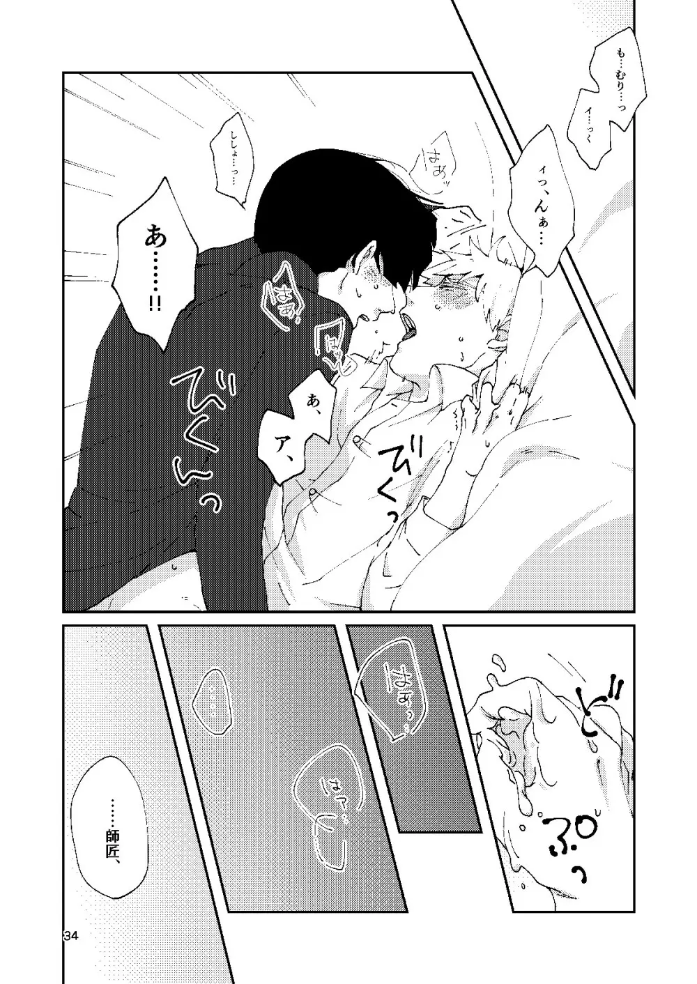 【R18】僕と師匠のよくある話（Web再録） Page.33