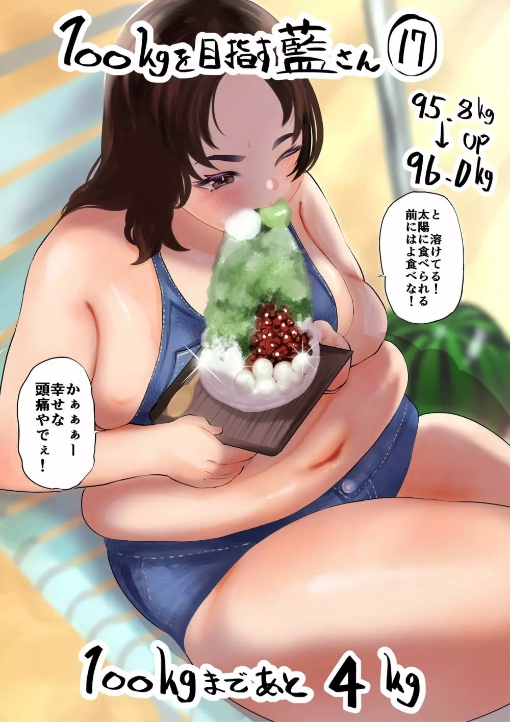 100日後に10キロ太る藍さん + 100㎏を目指す藍さん Page.72