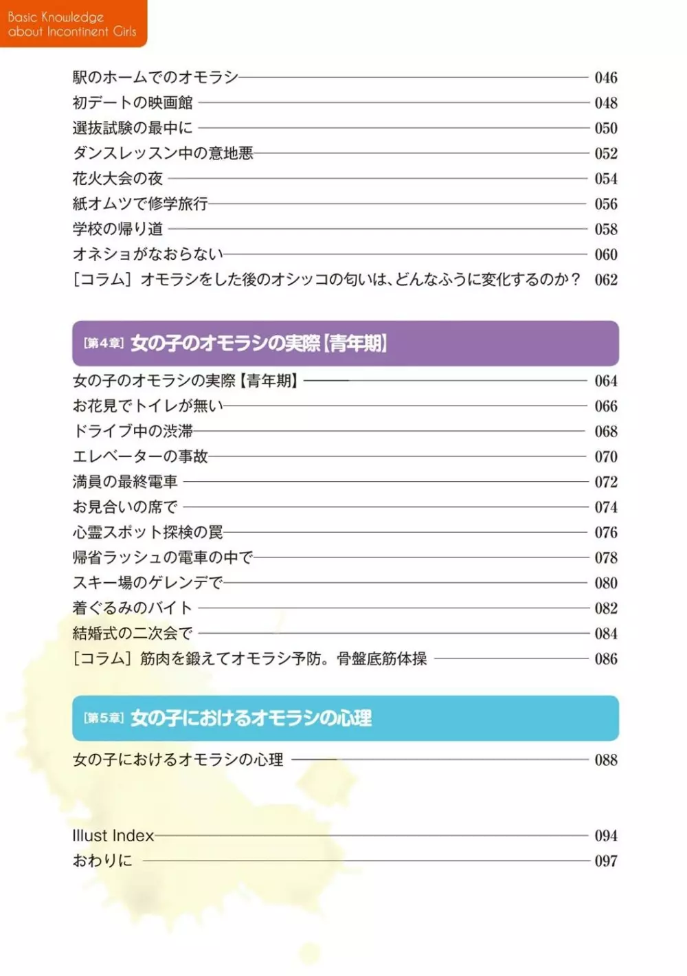 総天然色 失禁少女の基礎知識 Page.8