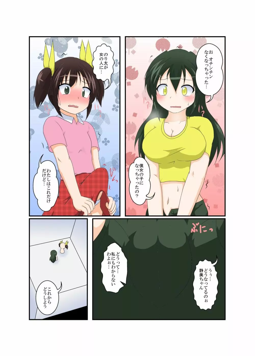 女の子がふたなりに 男の子が女になる話 Page.12