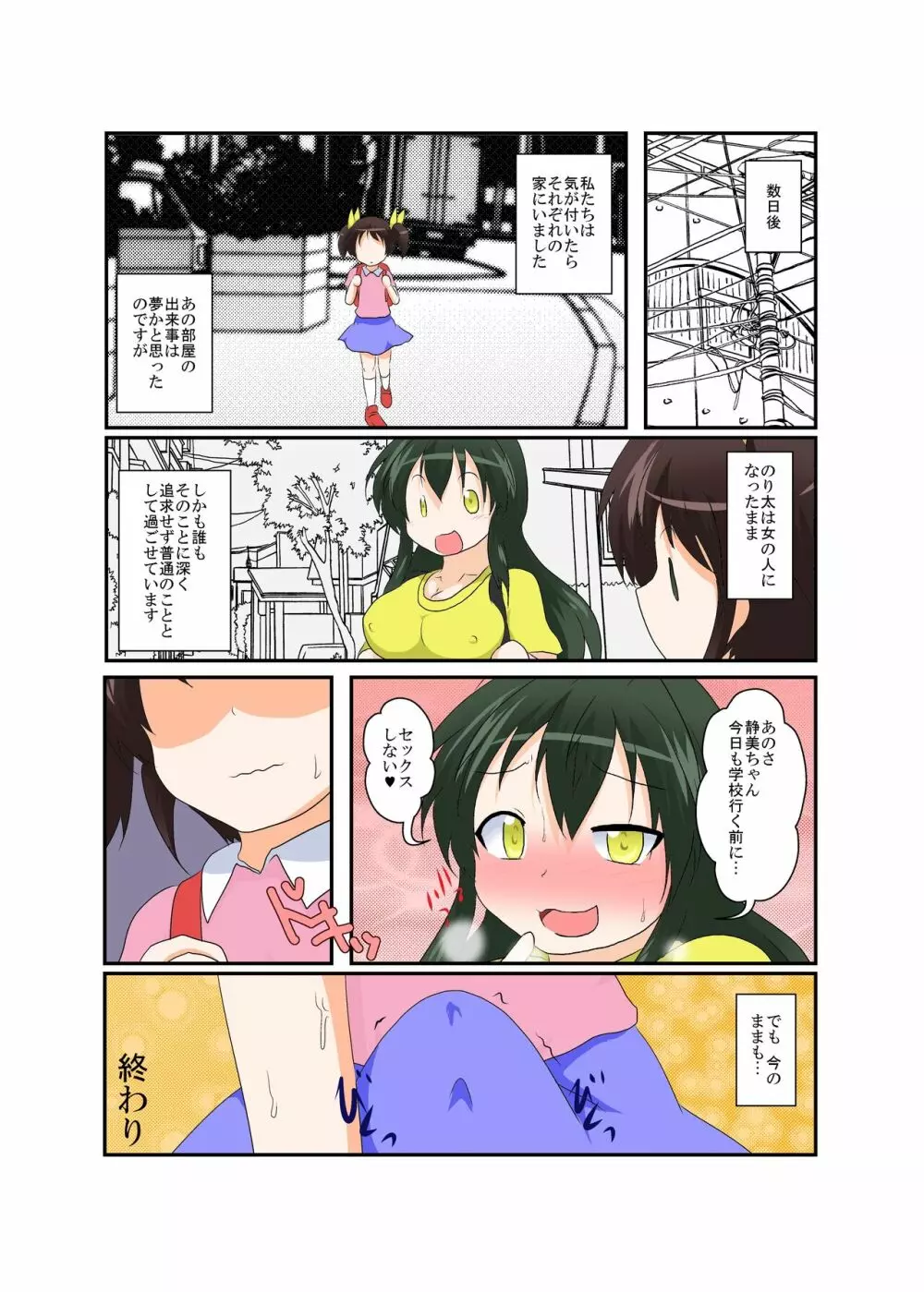 女の子がふたなりに 男の子が女になる話 Page.38