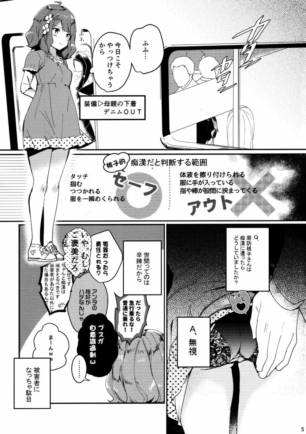 EAT SHIT!! 2 痴漢のトリセツ 前半! Page.5