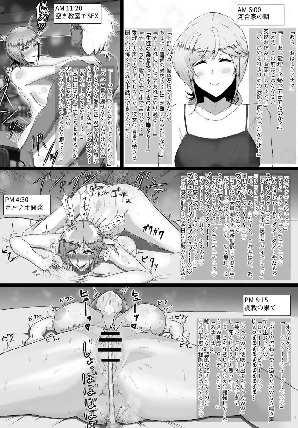 寝取られた先生の1日まとめ本 Page.10