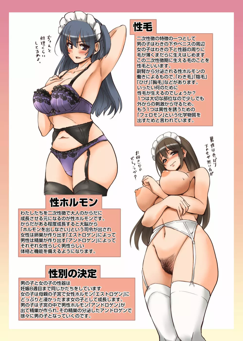 メイドさんと学ぶおんなのこのからだ Page.10