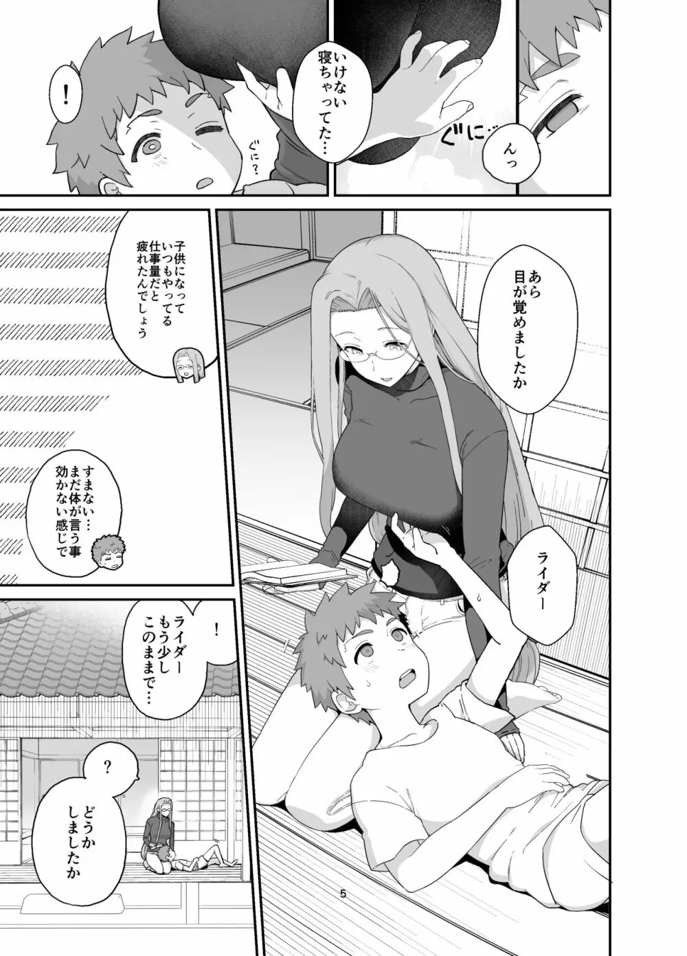 ライダーさんとお留守番 Page.7