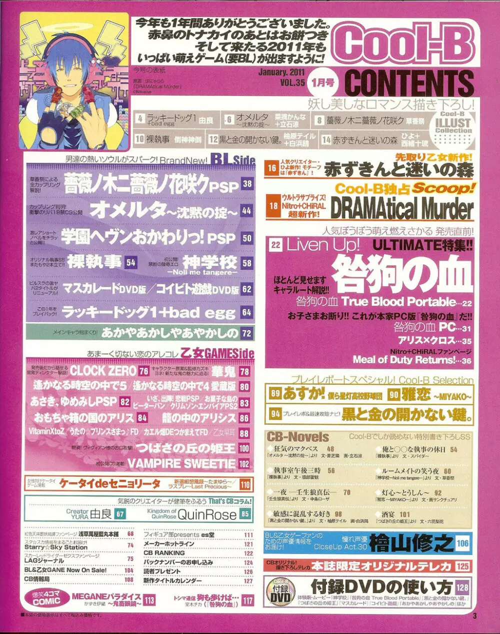 Cool-B Vol.35 2011年01月号 Page.2