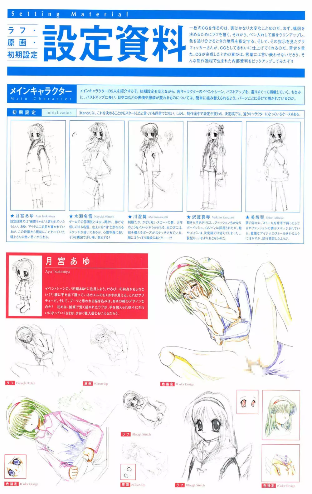 Kanon Visual Fan Book Page.187