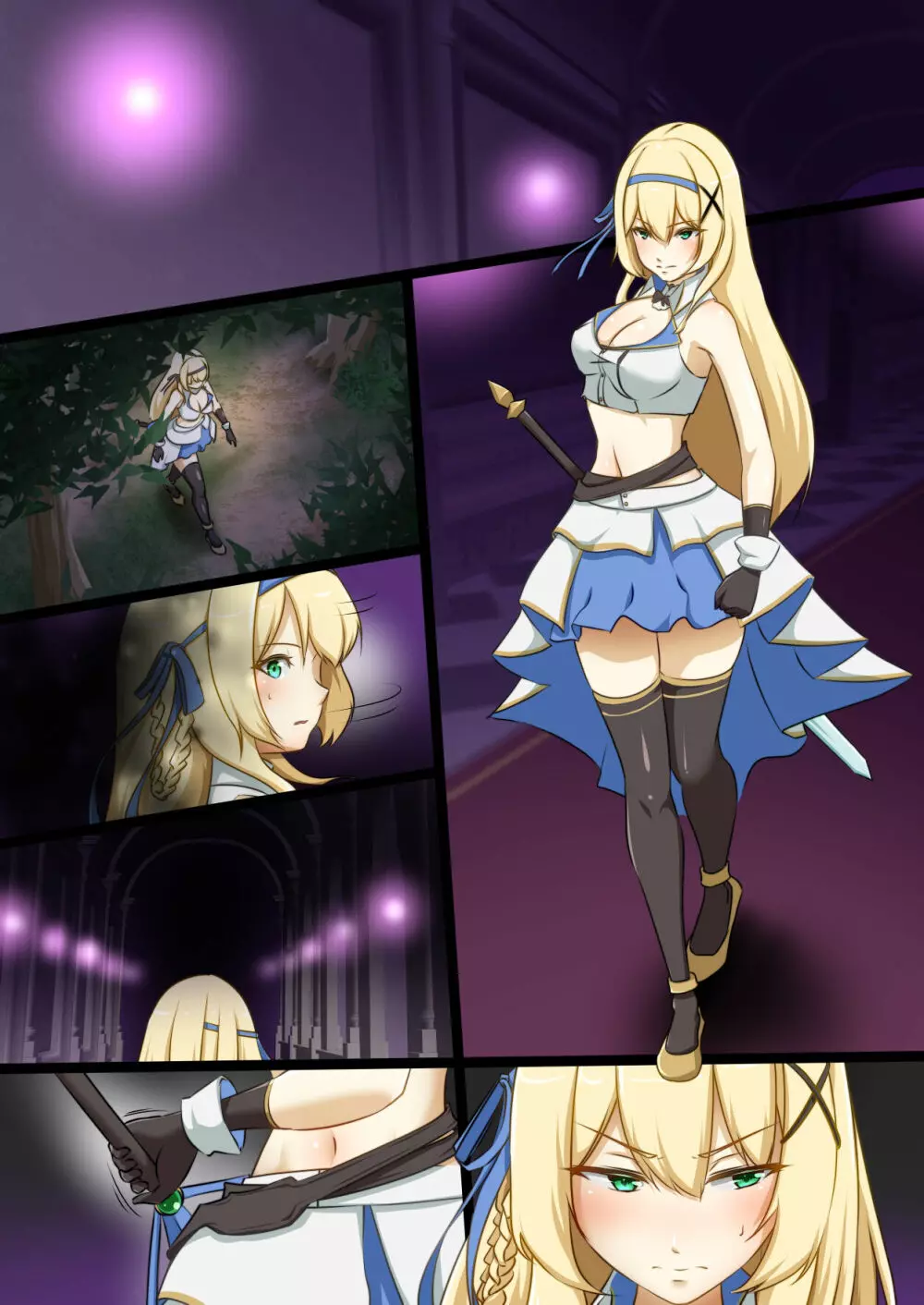 姫騎士がえっちな敵と戦って敗北する話 Page.36