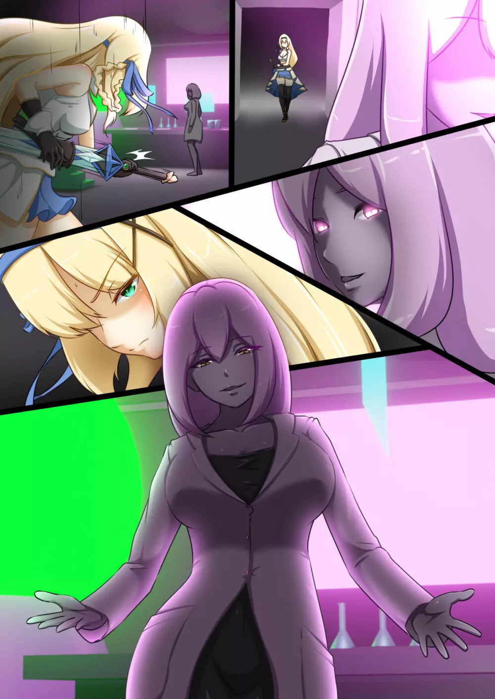 姫騎士がえっちな敵と戦って敗北する話 Page.37