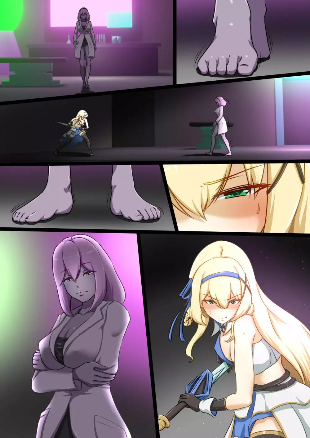 姫騎士がえっちな敵と戦って敗北する話 Page.38
