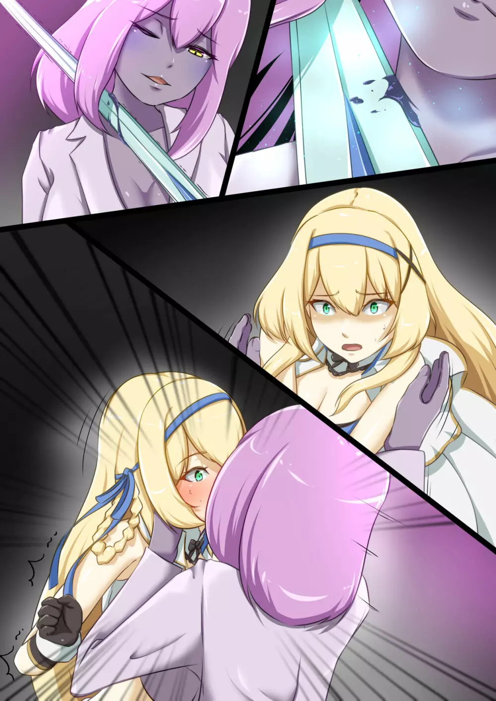 姫騎士がえっちな敵と戦って敗北する話 Page.40