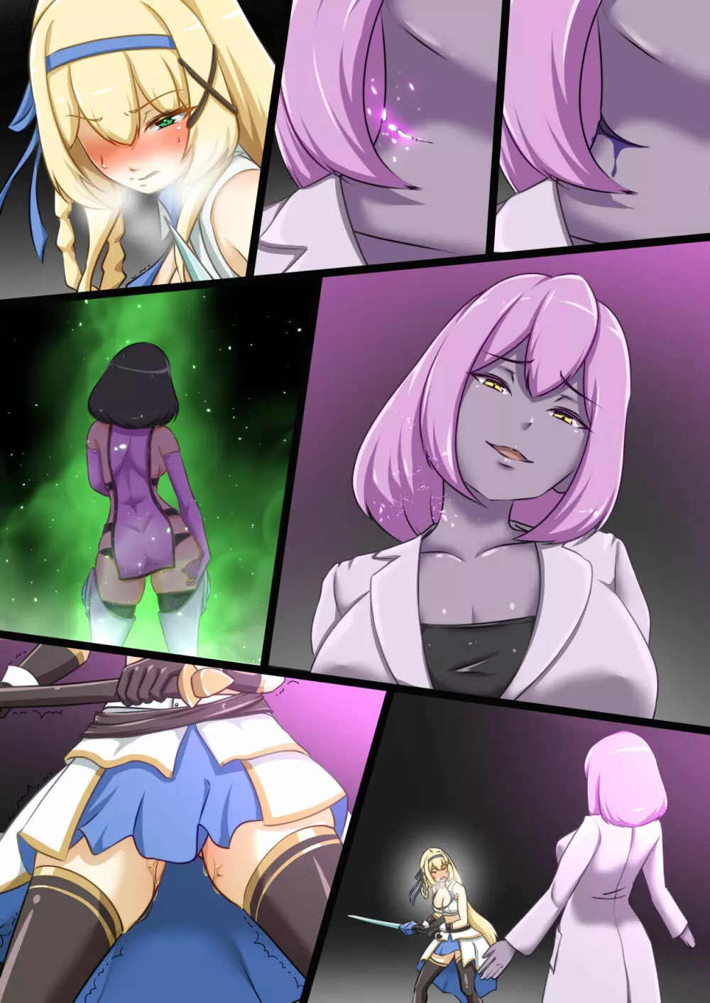 姫騎士がえっちな敵と戦って敗北する話 Page.42