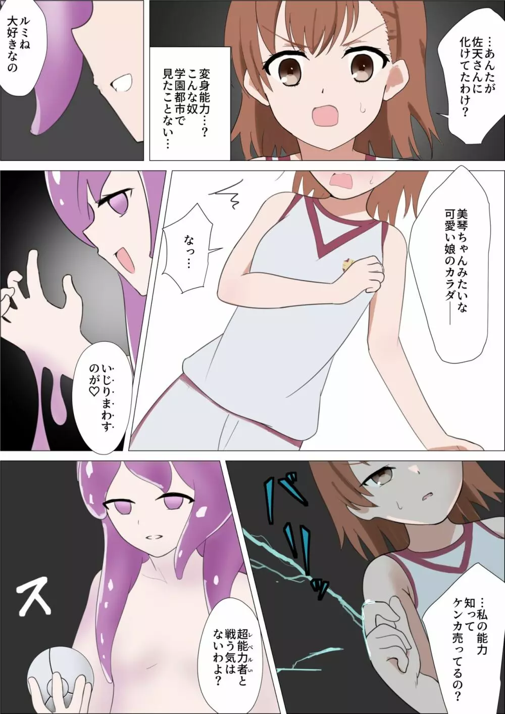 超電磁砲とくすぐりスライム Page.6