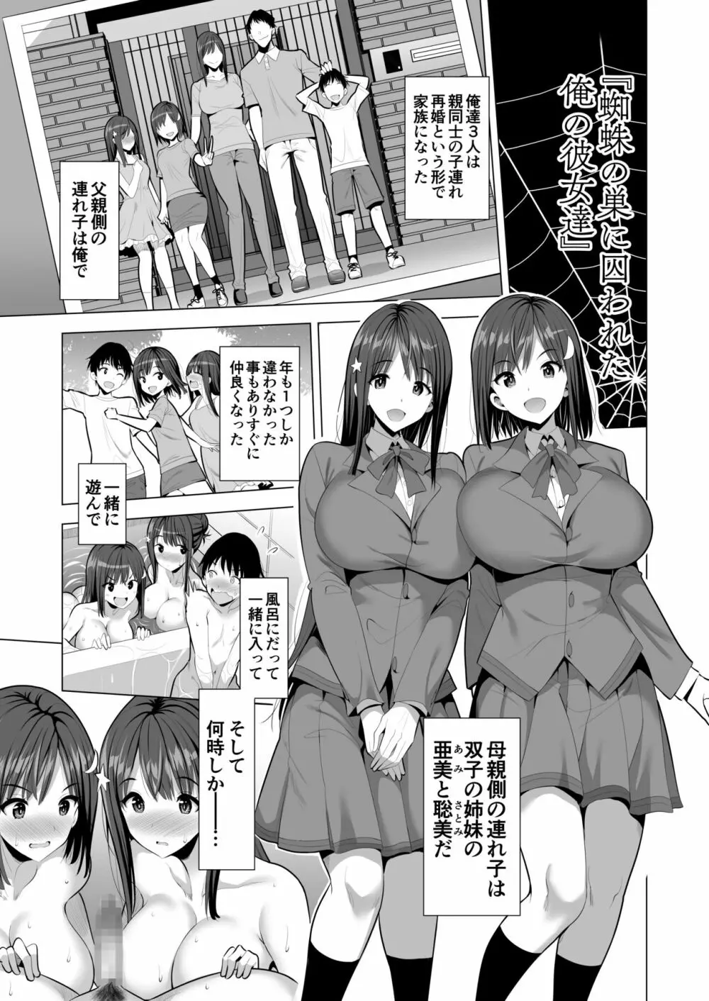 蜘蛛の巣に囚われた俺の彼女達 Page.4