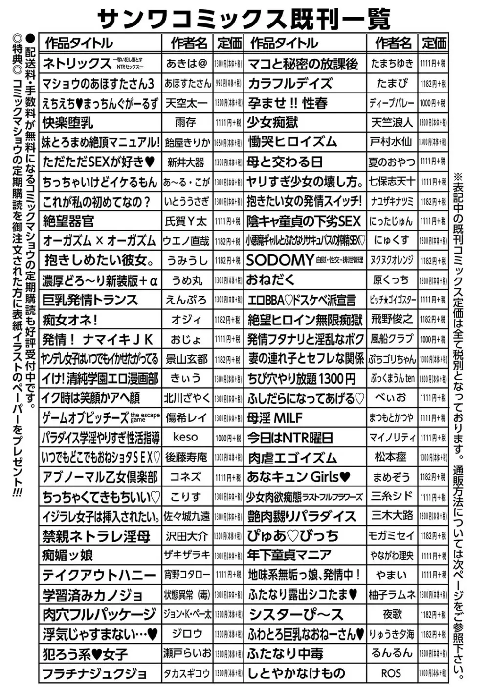 コミックマショウ 2023年2月号 Page.250