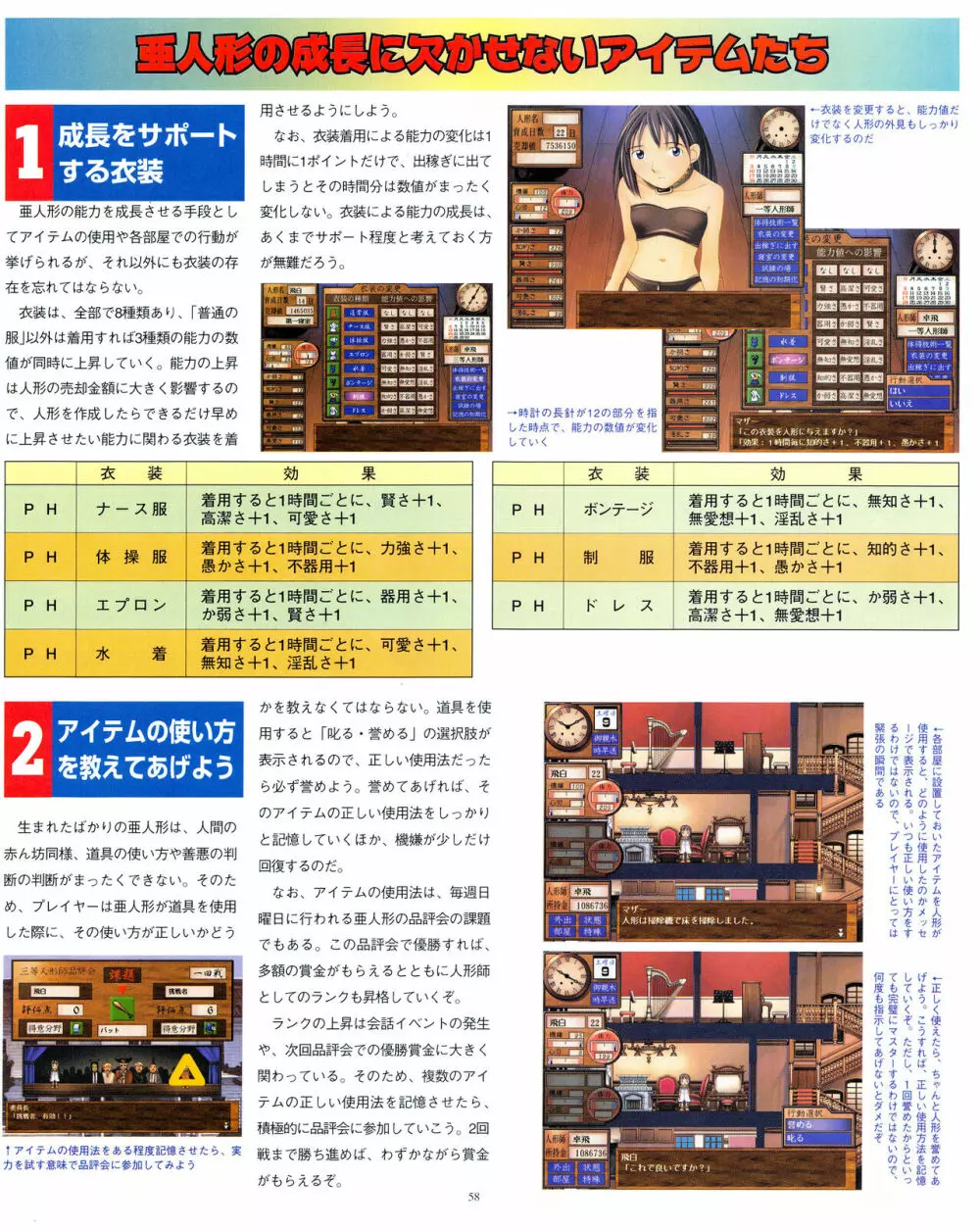 攻略電脳idol Vol.1 1999年5月号 Page.58
