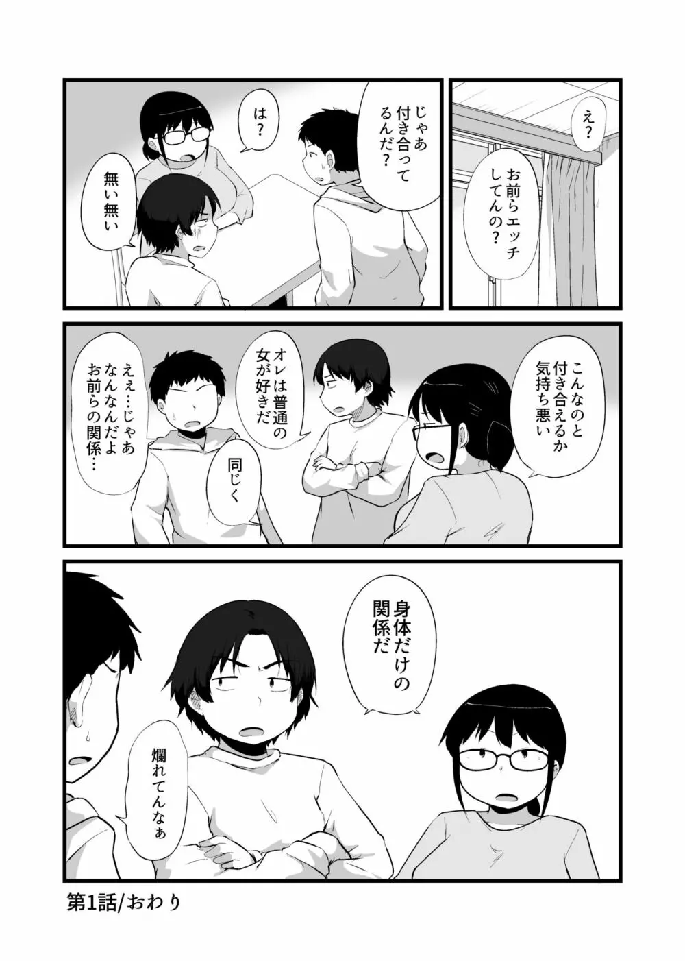 友達がTSして地味顔巨乳になった Page.38