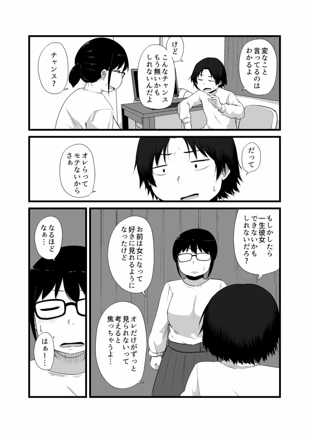 友達がTSして地味顔巨乳になった Page.6