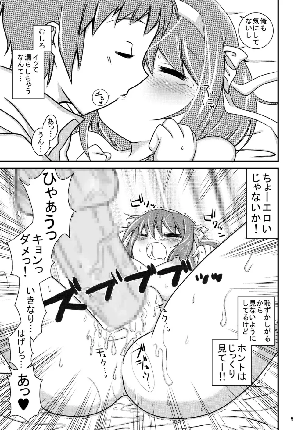 大好きなハルヒだからいじめたくなるんじゃないか ＃02 おもらし調教篇 Page.5