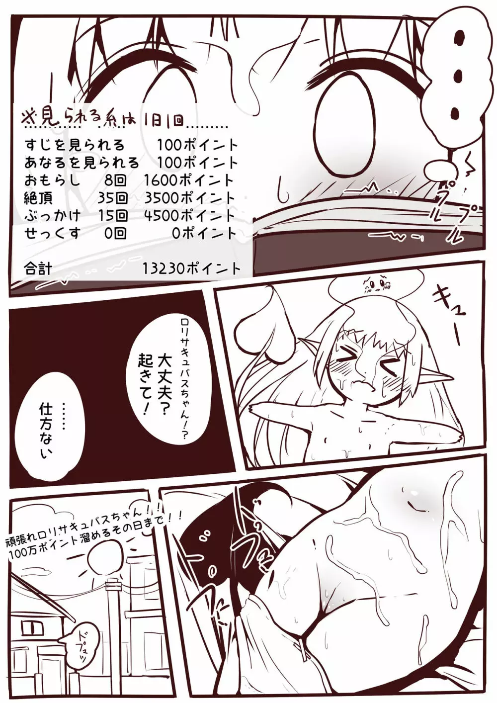 えっちなことがにがてなロリサキュバスちゃん漫画1-3 Page.24