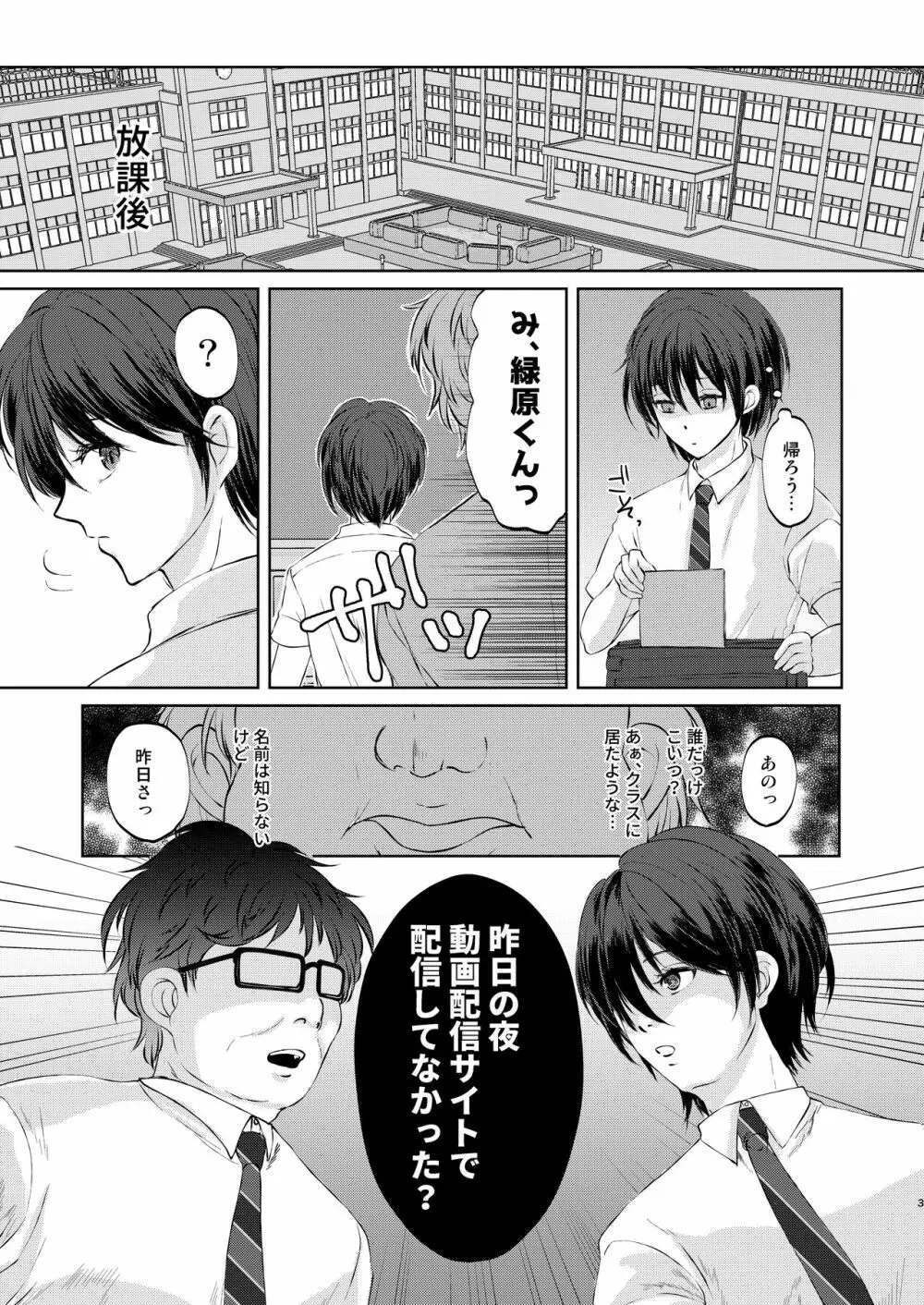 特定されたその先は2 ～男の娘配信者調教日記～ Page.3