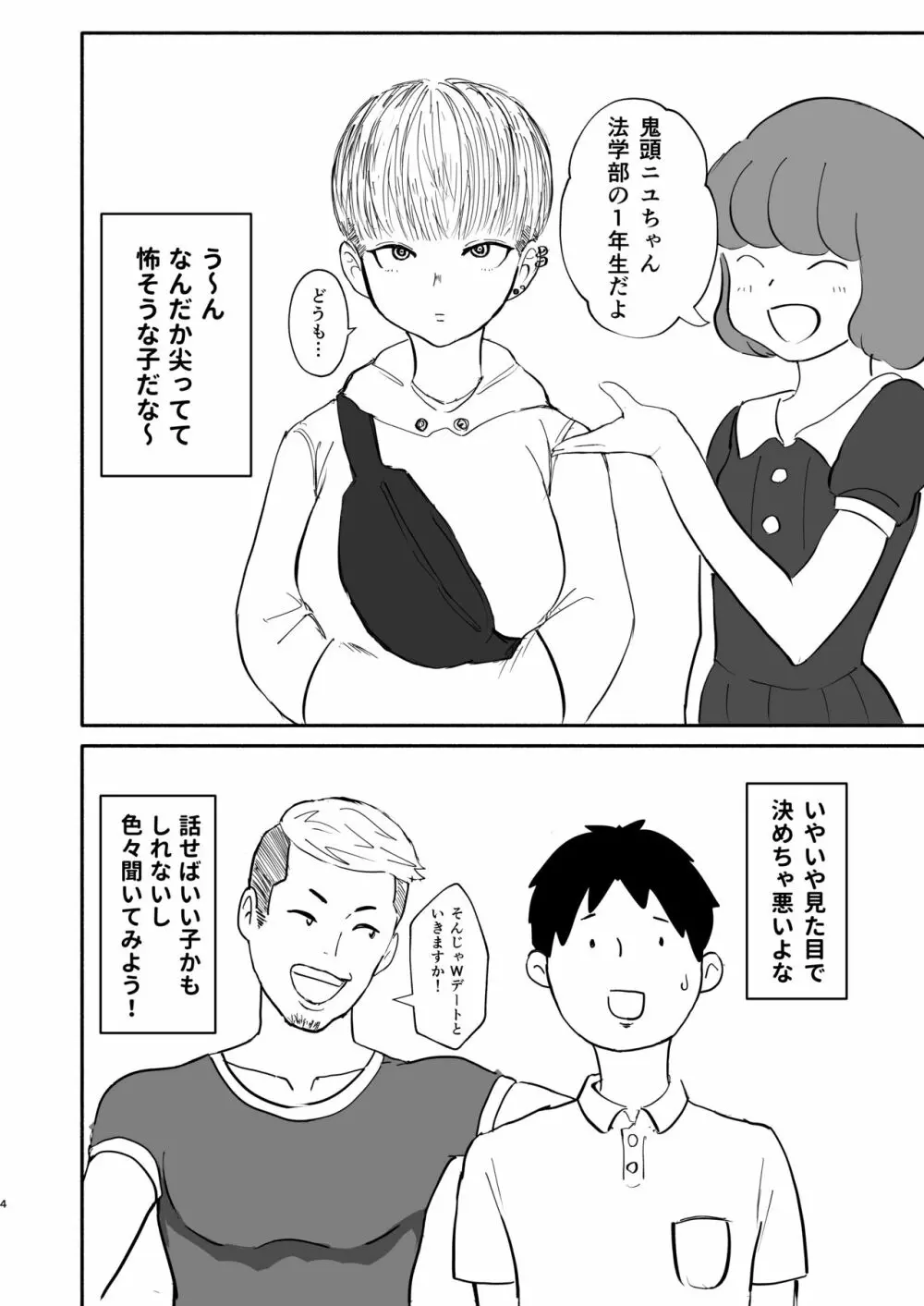 モテない俺を見かねた友達が女の子を紹介してくれた話。 Page.3