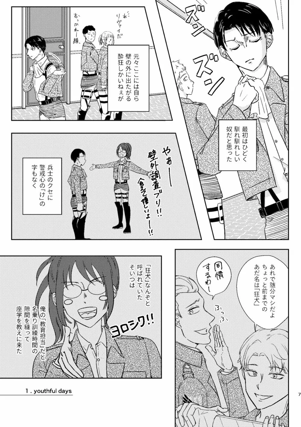 【WEB再録】夜は優しい【リヴァハン】 Page.7