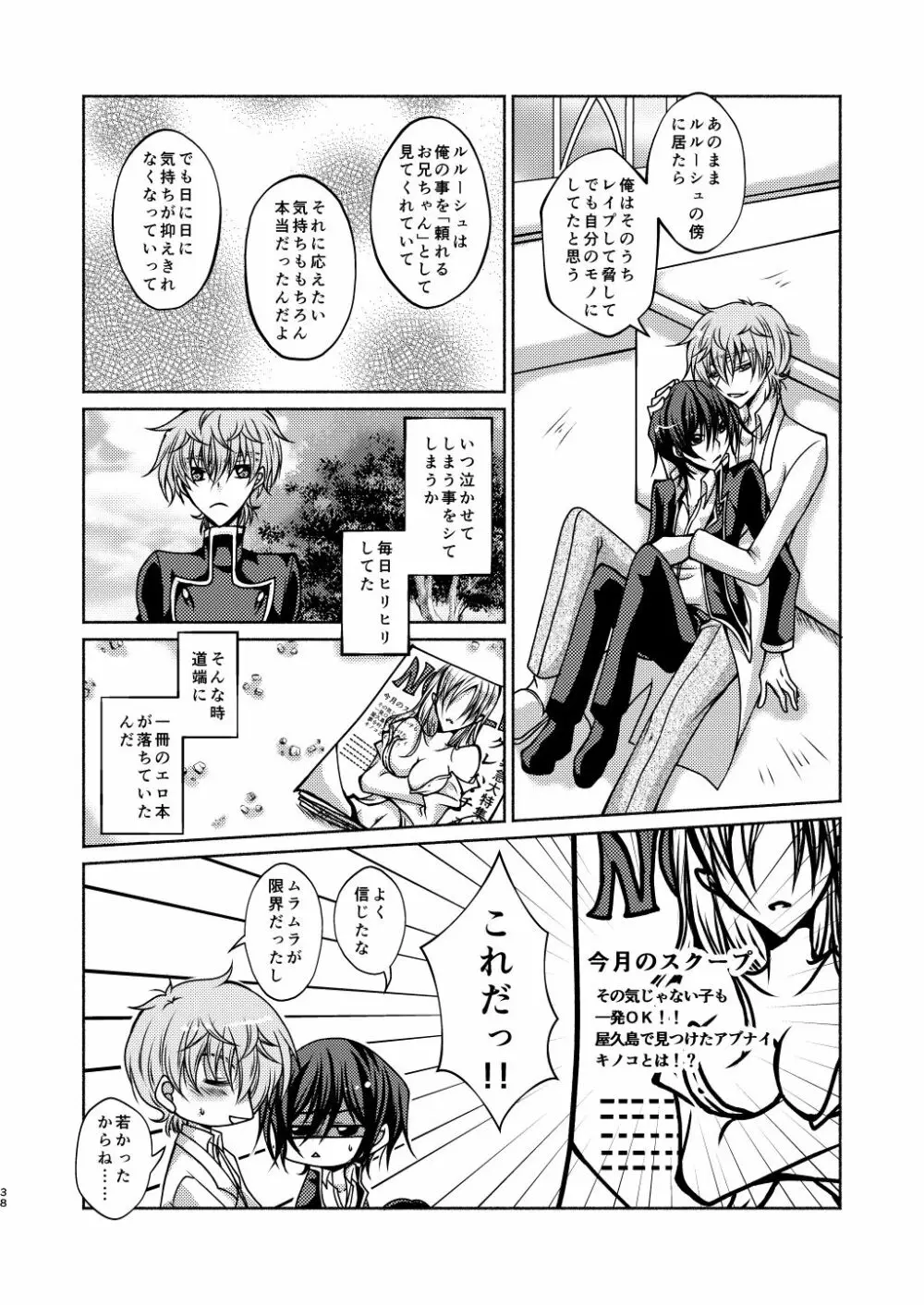 枢木先生と不思議キノコと高校生ルルーシュ君 Page.35