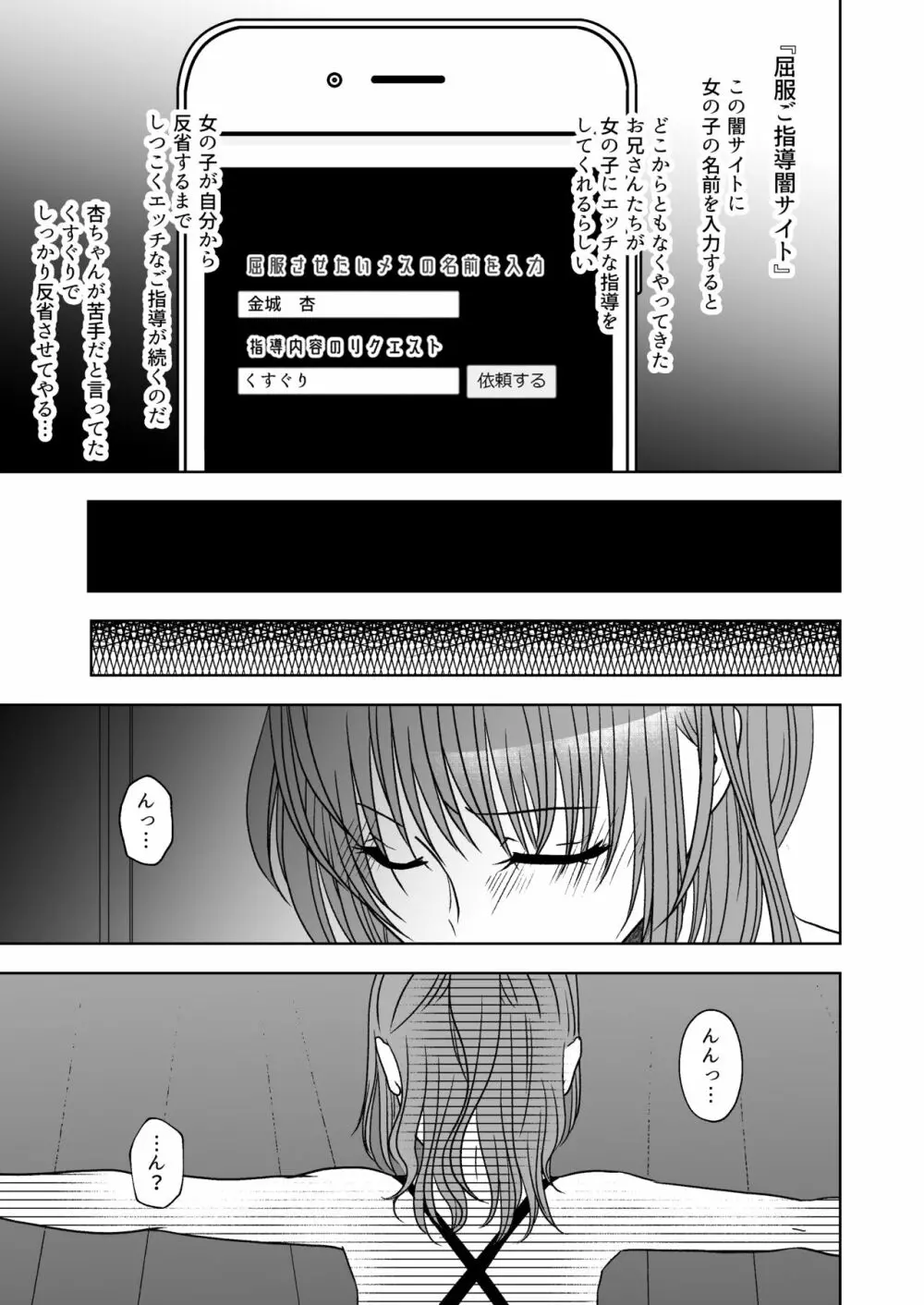 屈服ご指導闇サイト~結婚詐欺女のくすぐり責め Page.6