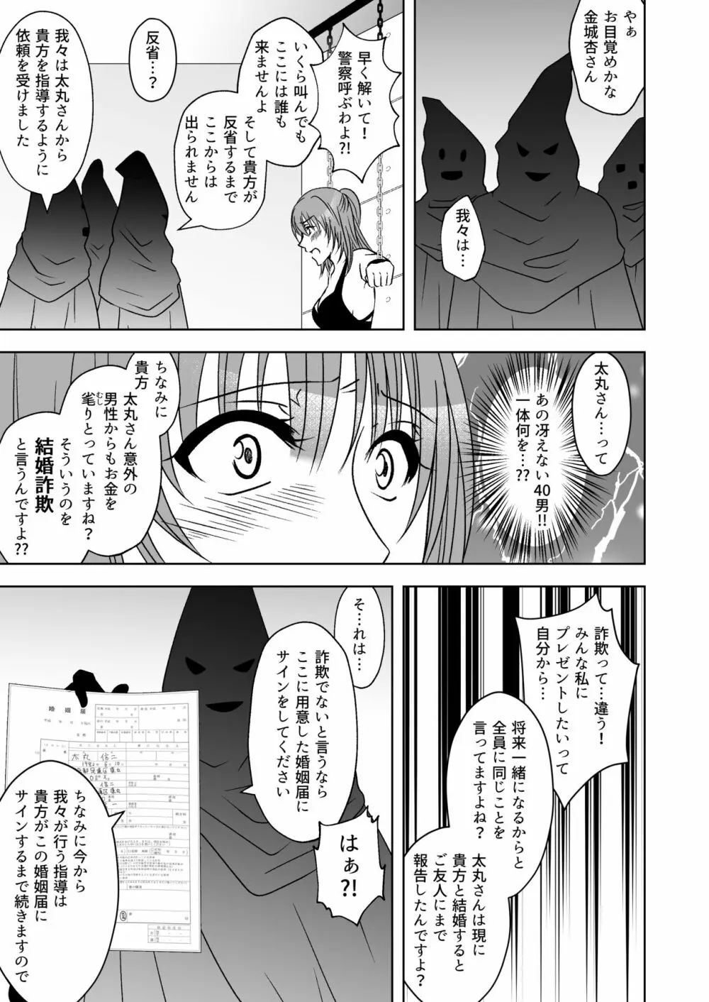 屈服ご指導闇サイト~結婚詐欺女のくすぐり責め Page.8