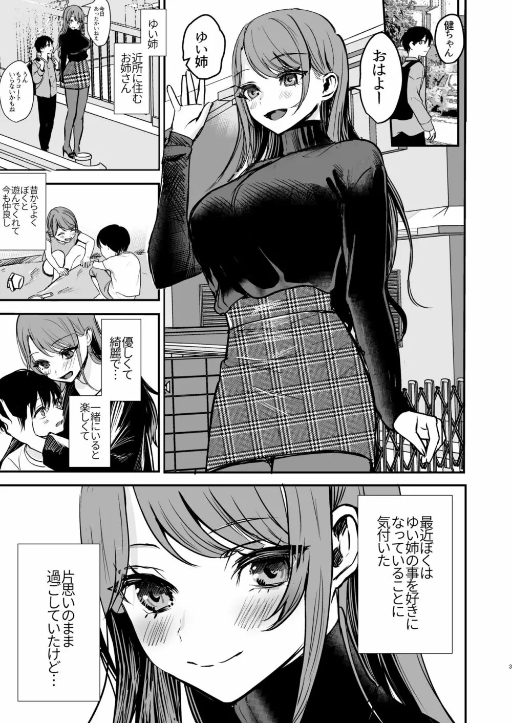 婚約破棄になったお姉ちゃんを慰めたらお泊りHすることになった僕。 Page.2