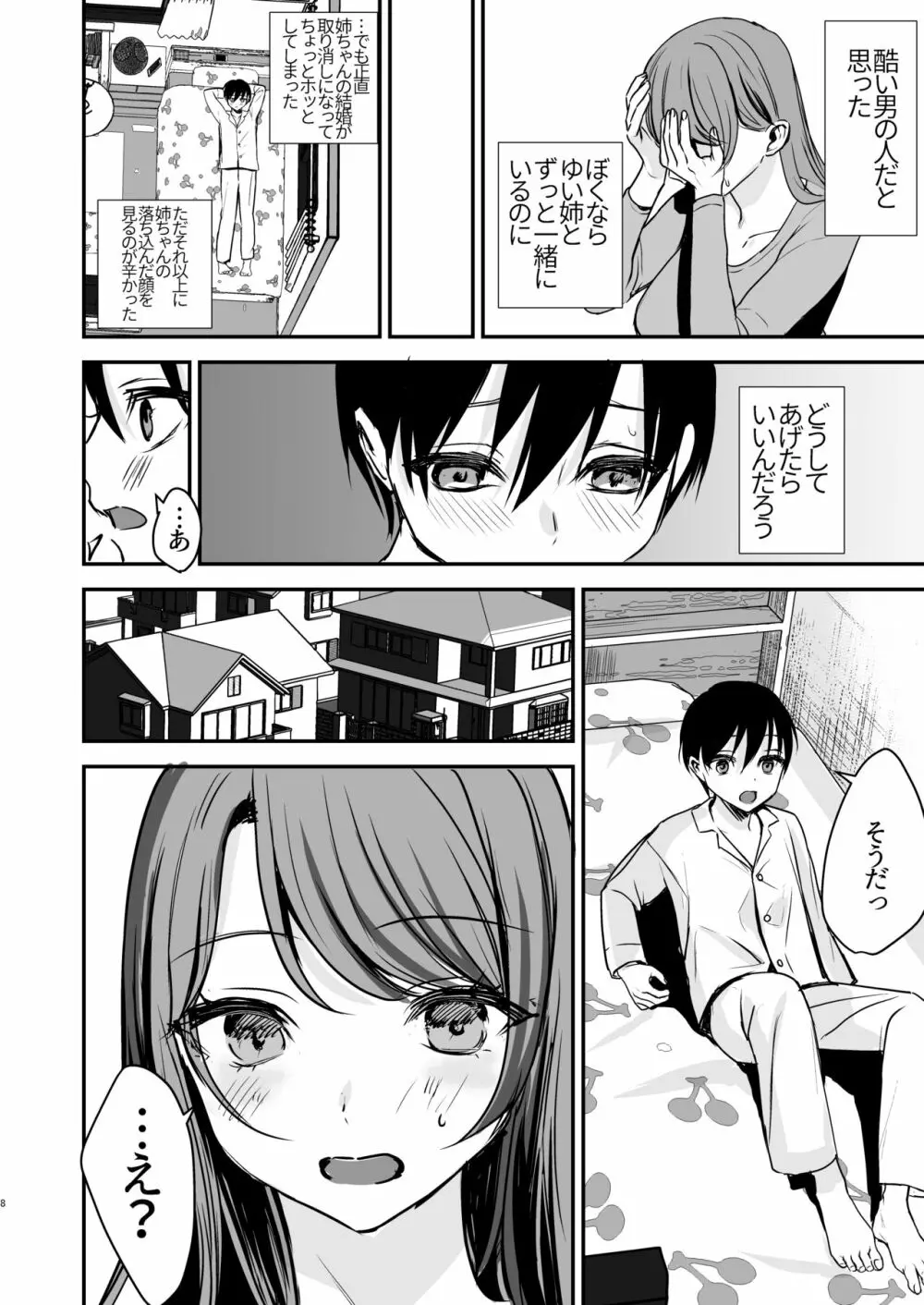 婚約破棄になったお姉ちゃんを慰めたらお泊りHすることになった僕。 Page.7